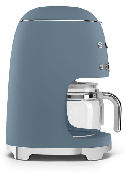 Кафемашина Smeg DCF02SBMEU, 1050 W, 1.4 л, Кана 1.25 л, До 10 чаши, Система против кипене, Буреносно синьо