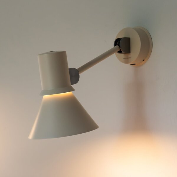 Anglepoise Стенна лампа тип 80 W2, бежова, Ø 15 см, метал, Затъмняване, Бежов, Дневна/трапезария, Алуминий, Дизайн