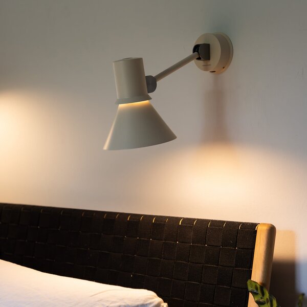 Anglepoise Стенна лампа тип 80 W2, бежова, Ø 15 см, метал, Затъмняване, Бежов, Дневна/трапезария, Алуминий, Дизайн