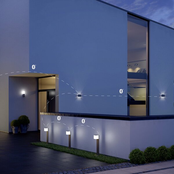 STEINEL GL 80 C LED осветление за пътеки, Bluetooth Smart, антрацит, Затъмняване, Черен, Метал, Модерен