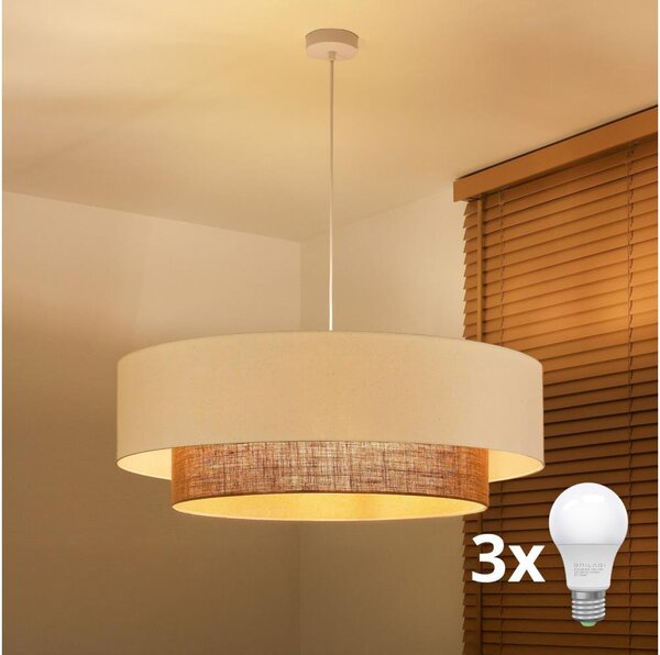 Brilagi - LED полилей на кабел BOHO стил 3xE27/15W/230V Ø 80 см