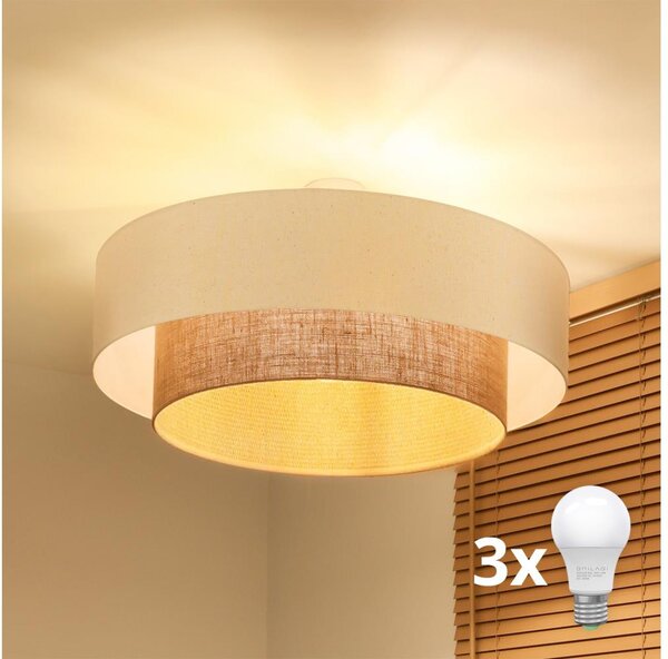 Brilagi - LED плафонен полилей BOHO стил 3xE27/15W/230V, диаметър 80 см