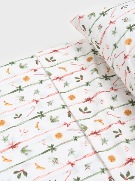 Sinsay - Комплект спално бельо с коледен десен - многоцветен