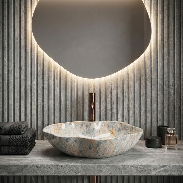 Умивалник за плот Rea Pearl Ruststone