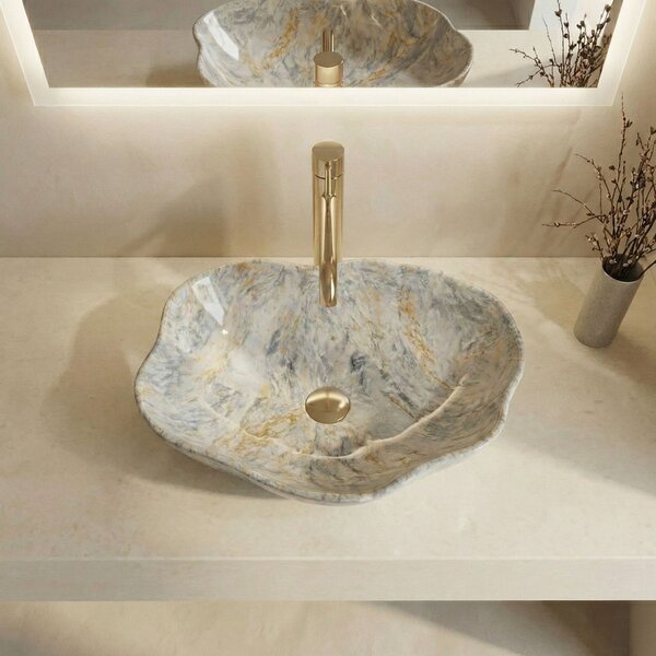 Умивалник за плот Rea Pearl Ruststone