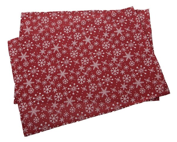 Текстилни подложки за хранене в комплект 2 бр. с коледни мотиви 32x45 cm Flakes – Dakls