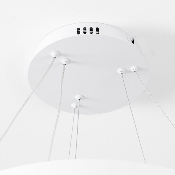 Brilagi - LED полилей на кабел с възможност за димиране FALCON SLIM LED/68W/230V, Ø 50 см, бял + дистанционно управление