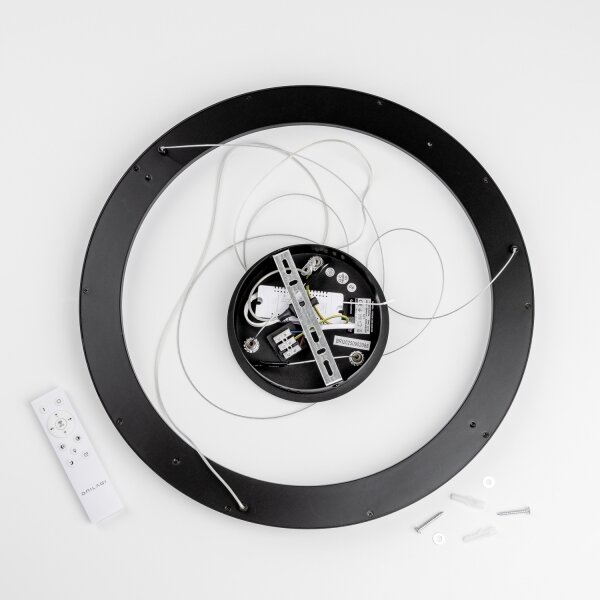 Brilagi - LED димируем полилей на тънък кабел FALCON SLIM LED/42W/230V Ø 50 см черен +ДУ