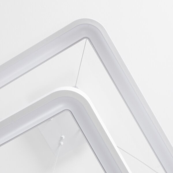 Brilagi - LED с димер полилей на кабел FALCON SLIM LED/78W/230V 50x50 cm бял + с дистанционно управление
