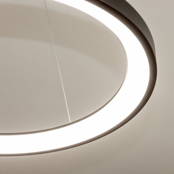 Brilagi - LED димируем полилей на тънък кабел FALCON SLIM LED/42W/230V Ø 50 см черен +ДУ