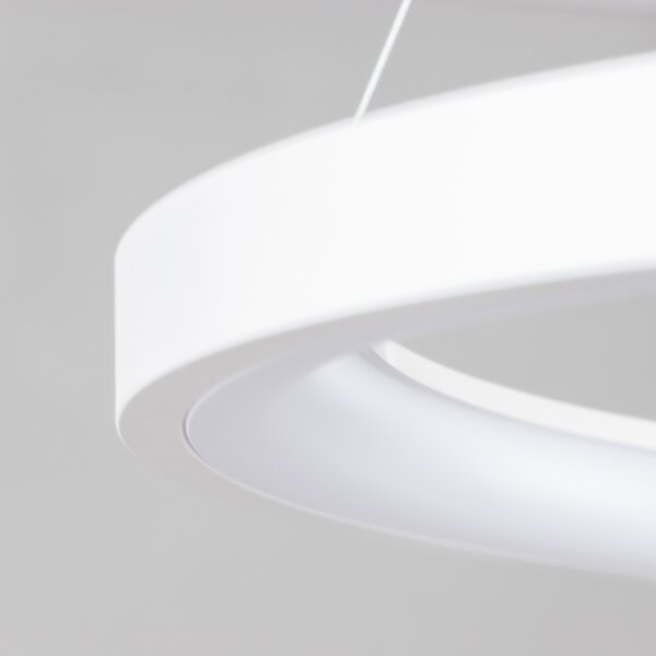 Brilagi - LED полилей с димер на кабел FALCON SLIM LED/42W/230V Ø 50 см бял + дистанционно управление