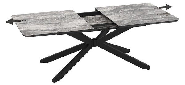 Трапезна маса Crystal Luxe - 180 - 240 х 100 х 76 cm
