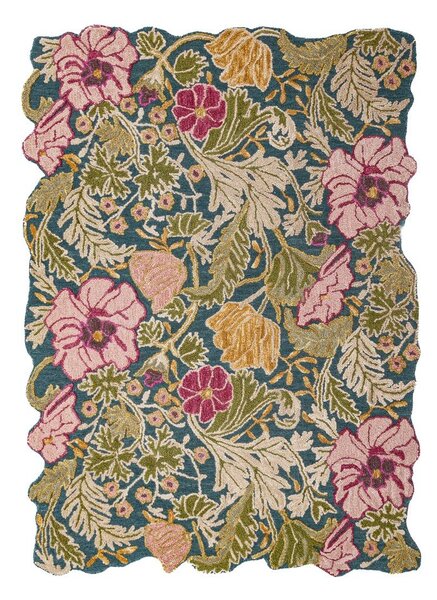 Ръчно изработен вълнен килим 120x170 cm Daphne Shaped Floral – Flair Rugs