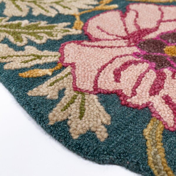 Ръчно изработен вълнен килим 120x170 cm Daphne Shaped Floral – Flair Rugs