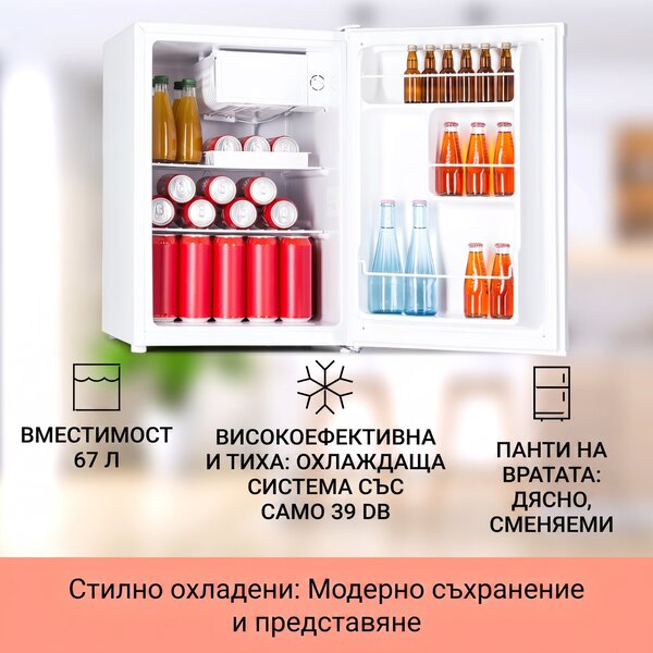 Klarstein Fargo 67 Хладилник Minibar 67 литра / 4 литра Фризер компактен
