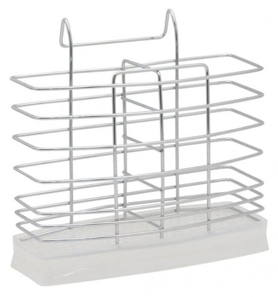 Сушилник за съдове Rosberg R53003B, 16.6 cm, хром, хром