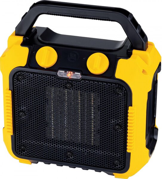 Керамична печка за отопление ELITE ECH-1372, 2000W, До 20 м2, 3 степени, Защита срещу преобръщане, Черен/жълт