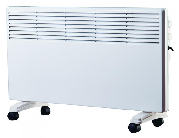 Конвектор за под ELITE ЕCP-1392, 2000W, 20 м2, 2 степени, Индикаторни светлини, IPX4, Възможност за стенен монтаж, Бял