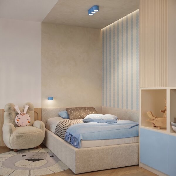 Sollux SL.2485 - Стенно осветително тяло MODO 1xGX53/10W/230V, синьо