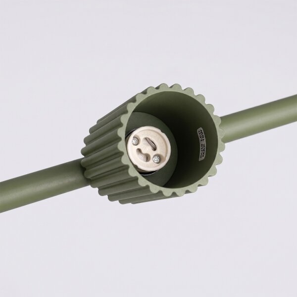 Sollux SL.2714 - Полилей на кабел KARBON 4xGU10/10W/230V зелен