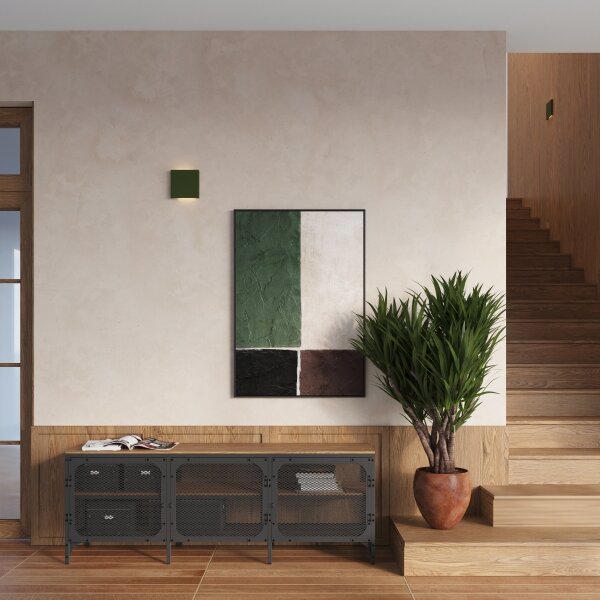 Sollux SL.2012 - Стенно осветително тяло VANTA 2xG9/8W/230V зелено