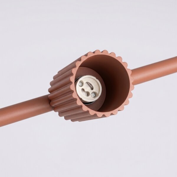 Sollux SL.2715 - Полилей на кабел KARBON 4xGU10/10W/230V оранжев