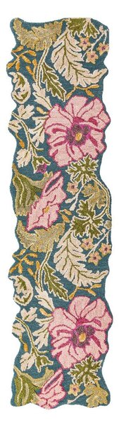 Ръчно изработена вълнена пътека 60x230 cm Daphne Shaped Floral – Flair Rugs
