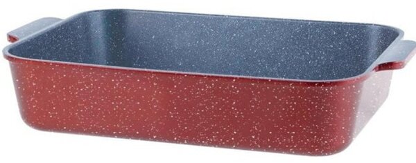 Тава за фурна и котлон Oliver Voltz OV54322BS30, 30 x 21 x 5.7 см, алуминий, керамично мраморно незалепващо покритие, черен меланж