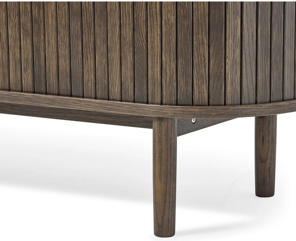Кафява маса за телевизор от декор от дъб 180x56x40 cm Meta – Unique Furniture