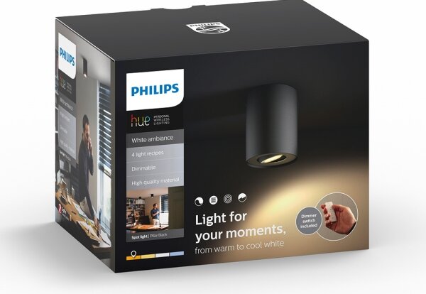 Philips 56330/30/P7 - LED Димируем спот PILLAR Hue 1xGU10/5,5W