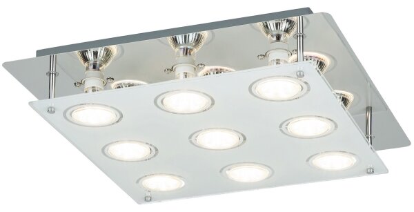 Rabalux 2517 - LED таванно осветително тяло NAOMI 9xGU10/5W