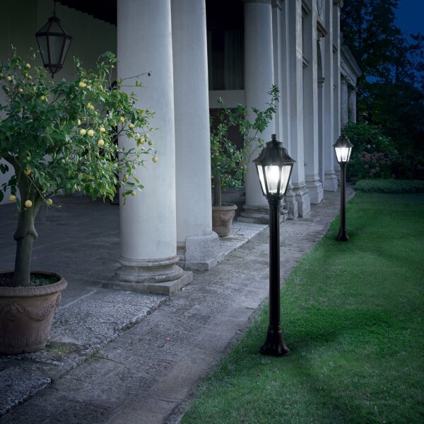 Ideal Lux - Външна подова лампа 1xE27/60W/230V черна IP44