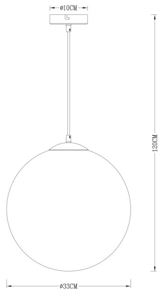 Globo 15854 - Пендел VARUS 1xE27/40W/230V