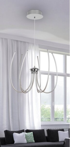 Rabalux 2434 - LED Полилей ALISHA LED/62W/230V сребърна