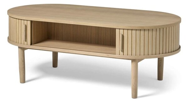 Масичка за кафе от декор от дъб в естествен цвят 60x120 cm Meta – Unique Furniture