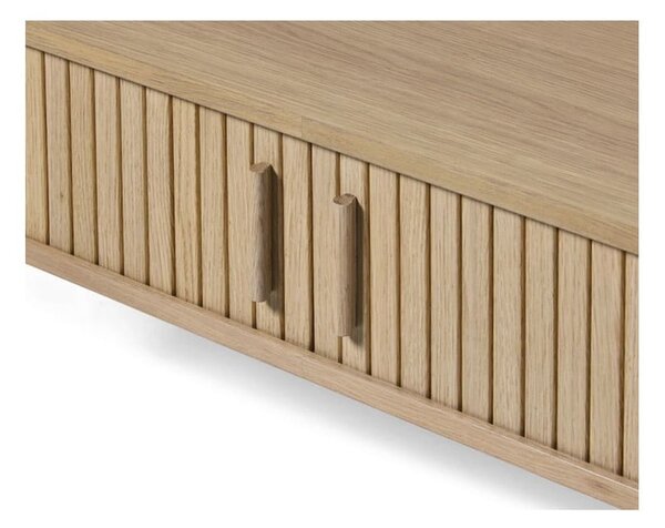 Масичка за кафе от декор от дъб в естествен цвят 60x120 cm Meta – Unique Furniture