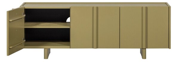 Зелена маса за телевизор от масивен бор 152x53x46 cm Basu – WOOOD
