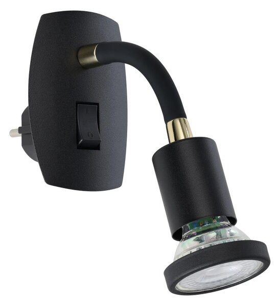 Eglo 300912 - LED осветително тяло за контакт PARRINI 1xGU10/4,5W/230V черно