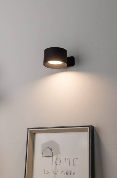 Eglo 74117 - LED димируемо, презареждаемо сензорно стеново осветително тяло MURAGLIE LED/5W/5V 2000 mAh черно