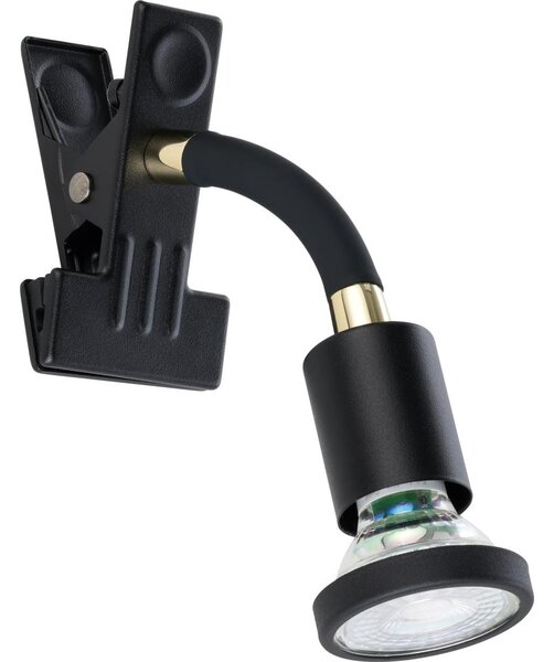 Eglo 300914 - LED лампа с щипка PARRINI 1xGU10/4,5W/230V черна