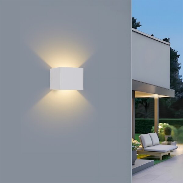 Brilagi - LED външно стенно осветително тяло DONNANI LED/5W/230V бяло IP44