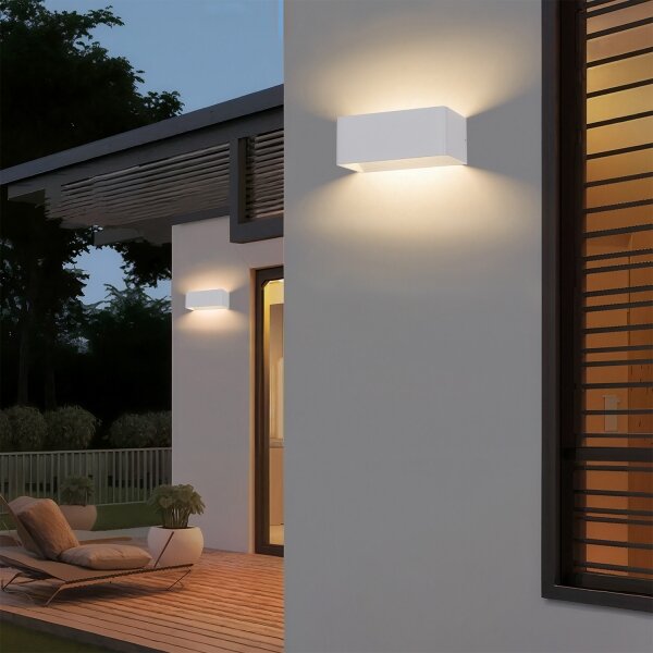 Brilagi - LED външно стенно осветително тяло DONNANI LED/7W/230V бяло IP44