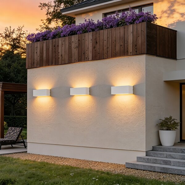 Brilagi - LED външно стенно осветително тяло DONNANI LED/7W/230V бяло IP44