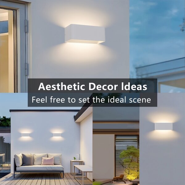 Brilagi - LED външно стенно осветително тяло DONNANI LED/7W/230V бяло IP44