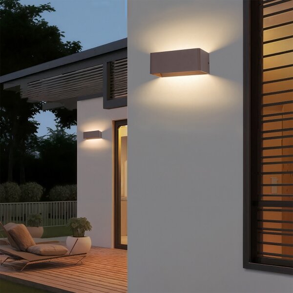 Brilagi - LED външно стенно осветително тяло DONNANI LED/7W/230V кафяво IP44