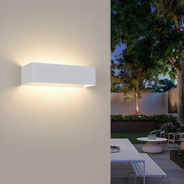 Brilagi - LED външно стенно осветително тяло DONNANI LED/12W/230V бяло IP44