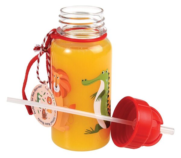 Червена тританова детска бутилка 500 ml Colourful Creatures – Rex London