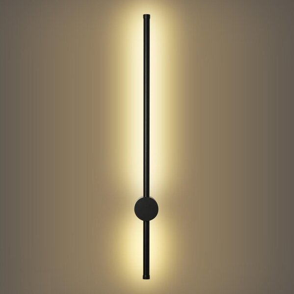 Brilagi - LED външно стенно осветително тяло AURA LED/12W/230V 3000K IP54 черно