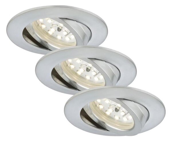 Briloner 7209-039 - Комплект от 3 LED вградени таванни осветителни тела за баня ATTACH LED/5W/230V IP23