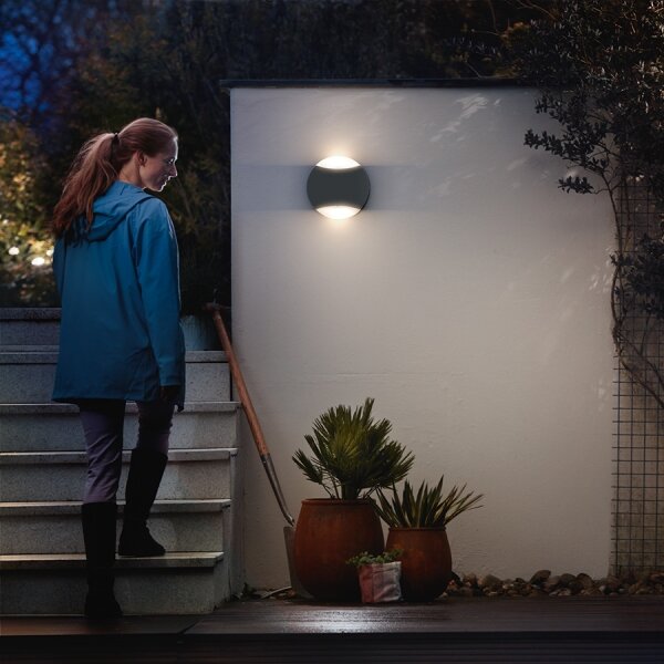 Philips 17338/93/PN - Екстериорна Стенна лампа MYGARDEN LIMESTONE 2xGU10/5W IP44
